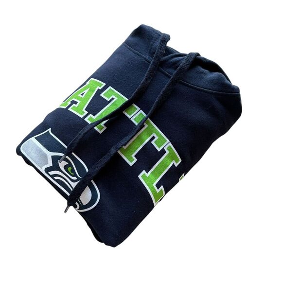 Seattle Seahawks NFL Pro line Graphic Men's Tall Pullover Hoodie Blue Green XLT - Picture 7 of 7